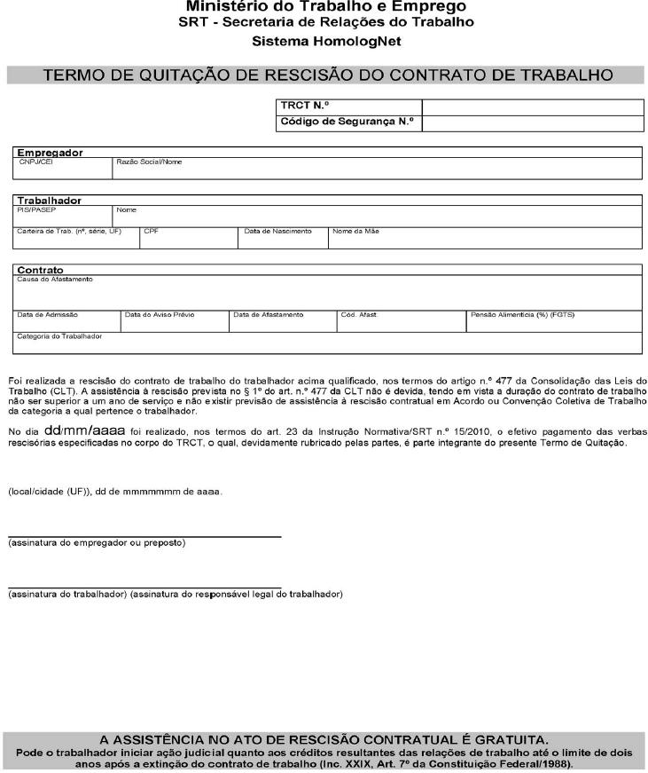 Como fazer um termo de rescisão de contrato de trabalho: guia completo para empresas 2 termo de quitação